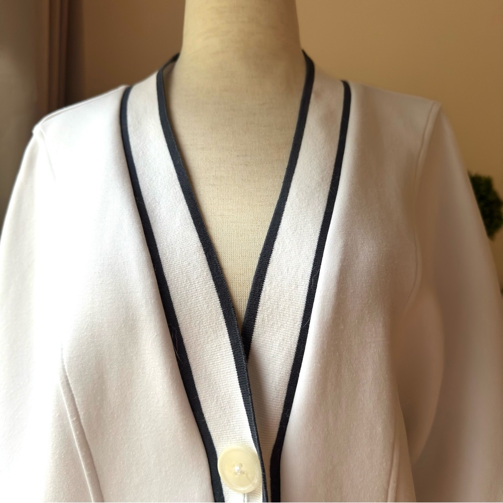 Varley Decker Off Court Sweatshirt Cardigan White XS - Picture 4 of 13